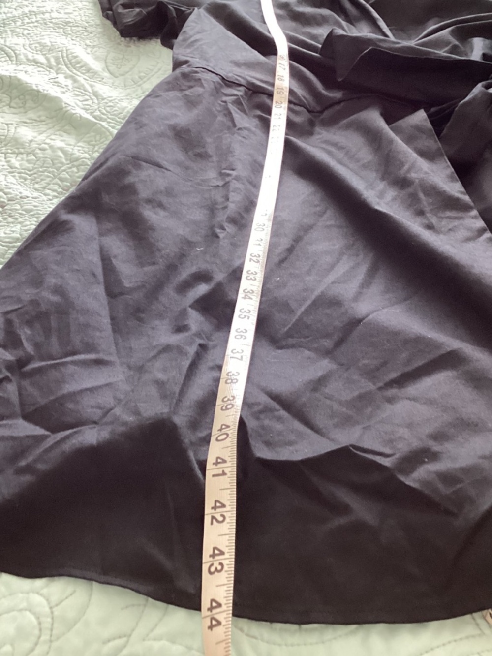 Talbots, NEW  WITHOUT TAGS, size 20, black, faux wrap, midi dress - Picture 10 of 13